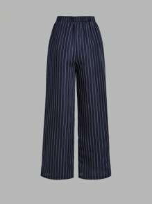 SHEIN Explorewe Teen Girl Preppy Style Casual Elegant Y2K Vest, Blouse, And Pants Set, Fashionable And Versatile, Perfect For Fall And Spring And Winter - Multicolor - View 6