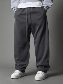 SUMWON 宽松羊毛运动裤