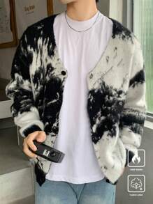 Manfinity Hypemode Men's Button-Front Long Sleeve Casual Top, Minimalistic Design For Daily Wear - Multicolor - View 1