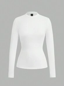 Ellevyn 3pcs/Set Women Versatile Long Sleeve Stand Collar Base Layer Top