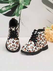 Toddler Girls Fashion Print Short Boots, Autumn/Winter - Multicolor - View 2