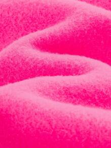 Cozy Pixies Baby Girl Letter Pattern Versatile Hooded Casual Zip-Up Jacket,In Fall/Winter - Hot Pink - View 7