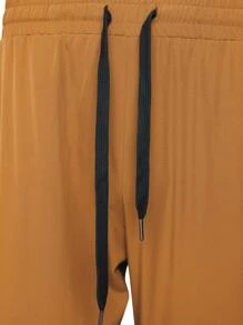 Manfinity Sport Corelite 男友风男士前系带印花简约运动裤，休闲日常穿着