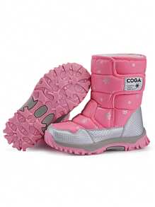 Bottes hautes pour enfants avec doublure moelleuse, chaudes et confortables, pour l'hiver, pour Noël