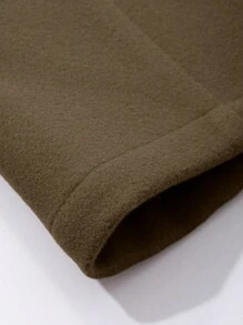 DAZY Women's Solid Color Pocket Minimal Design Casual Pants,Women Dress Pants Business Attire - Coffee Brown - View 3