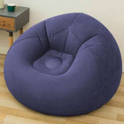 1 pieza Sillón inflable, sillas tipo puf, puf tipo tatami, Cama tipo tumbona de PVC reforzado para camping al aire libre, sillón de ocio para sala de estar, mueble de sofá para regalo de Navidad
