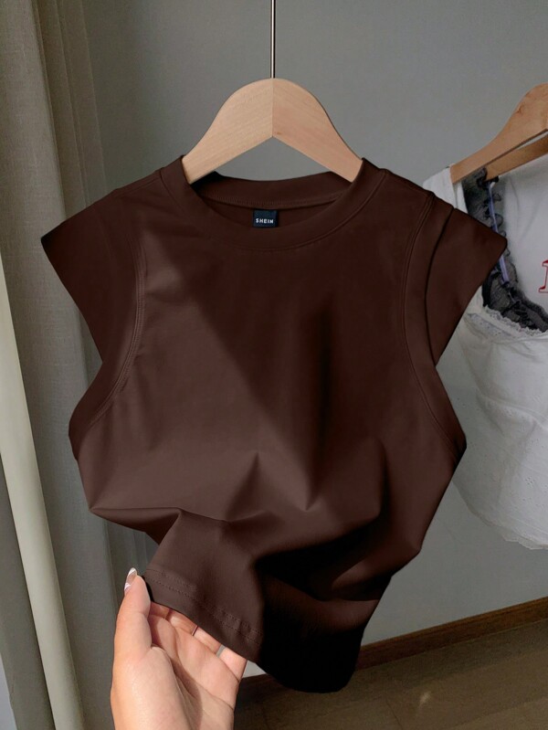 Comfortcana Women Casual Versatile Solid Color 2 In 1 T-Shirt