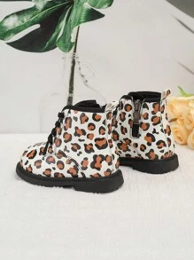 Toddler Girls Fashion Print Short Boots, Autumn/Winter - Multicolor - View 3