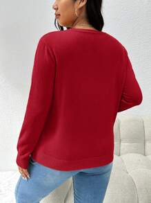 CosyJoli 大码女式秋季休闲纯色基本款开衫，冬季