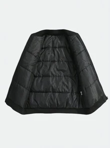 Manfinity EMRG Plus Size Men Winter Casual Letter Print Padded Coat