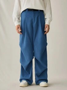 Manfinity VCAY 男士休闲宽松百褶腰直筒裤