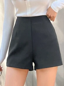 DAZY 女士纯色休闲修身夏季短裤