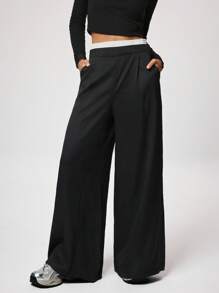 Forever 21 Work Women Wide Leg Women Pants Fall Pants