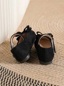 New Casual Soft Flat Breathable Shoes For Toddler Girls, Daily Wear - Black - View 4