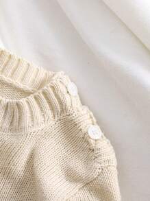Baby Mädchen Lässig Pullover mit Cartoon Bär Muster, Rundhals-Ausschnitt, Langarm, locker gestrickt, geeignet für den täglichen Gebrauch, Familientreffen und Outdoor-Aktivitäten, Herbst/Winter
