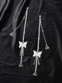 Women's Bowknot Strap Sexy Lingerie Accessory - Silver - View 1