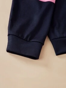 SHEIN 2 件套青少年女孩休闲时尚校园街头风格简约高领运动衫和迷你裙套装 - 彩色 - 查看 8