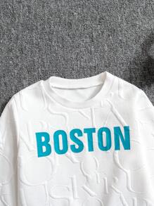 SHEIN 2pcs/Set Young Girl Girls Winter Padded Letter Graphic Set, The All-Over Letter Graphic Adds Layering And Visual Impact, Minimalist Yet Fashionable
