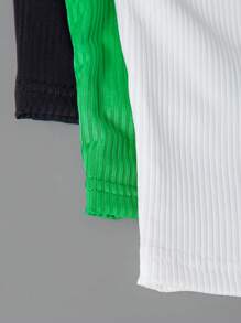 Bộ 3 áo thun dài tay cổ lọ thường ngày cho bé gái tuổi mới lớn - Nhiều màu - Xem 7