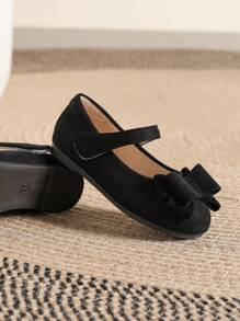 New Casual Soft Flat Breathable Shoes For Toddler Girls, Daily Wear - Black - View 5