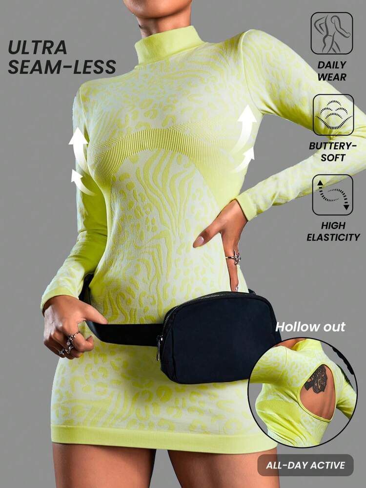 Woman Seamless Tie Dye Sporty Tennis Dress Denim Effect Print Athletic Vintage Workout Dress Stretchy Gym One Piece Exercise Suit Breathable Fall Sports Dress Plain Daily Basic Y2k Style Athleisure Overall Clothes Office To Gym Running HIIT Training Comfort Movement Cardio Paddle Golf CrossFit Outdoor Healthy TT Viral IG Reel Festival Ready Cool Wear Collection, Utilitarian Chic