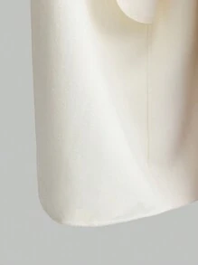 Ontre Manteau long ivoire pour femmes, veste d'hiver ample au style de foulard à capuche décontracté, idéal pour Noël et le Nouvel An - Blanc - Voir 13