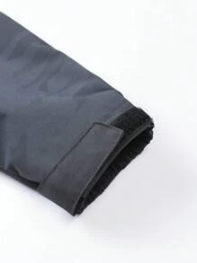 Gym Rark Boyfriend Style Men's Casual Zipper Front Drawstring Hooded Sports Jacket - Black - View 4