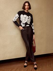 MOTF FLORAL PATTERN SWEATER