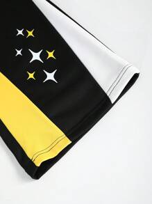 Manfinity EMRG 男士休闲运动撞色字母印花抽绳腰部运动裤