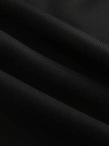 Femmeverse Plus Size Women Loose Wide Leg Casual Business Suit Pants With Button Design Graduation,Back To School,Teacher Outfits For Women Winter Fall Autumn - Black - View 3