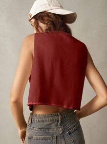 Bohemela 女士刺绣衬衫，适合度假 - 鏽棕色 - 查看 2