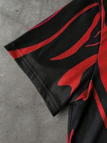 Manfinity LEGND 男士全印花圆领休闲百搭短袖 T 恤 - 彩色 - 查看 6