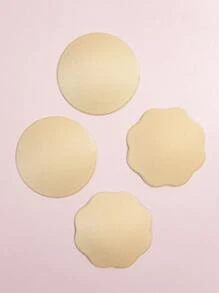 2pcs/Set Reusable Nipple Covers For Women - Apricot - View 6