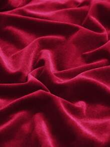 Tween Girl 2pcs Set, Loose Fit Casual Minimalist Letter Embroidery Hoodie & Wide-Leg Pants - Burgundy - View 5