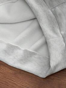 SHEIN Bộ 2 quần dài in họa tiết giản dị rộng rãi cho bé trai tuổi teen - Nhiều màu - Xem 4