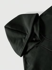 Manfinity Sporsity Sudadera con capucha casual de hombres con estampado de letra