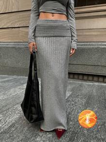 Forever 21 灰色裙子秋冬外出裙 - 灰色 - 查看 3