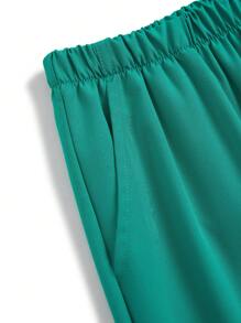 TaskEZ Solid Color V-Neck Half Zip Front Pocket Long Sleeve Top & Pants Nurse Scrub Uniform Set Set Scrub Set Nurse Dresses Scrub Tops Scrub Bottoms Lab Coats Scrub Outwear