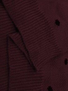 SHEIN LUNE Suéter holgado de talla grande, de hombro caído y estampado de lunares, adecuado para otoño e invierno