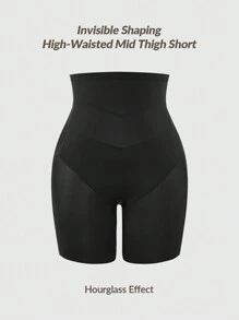 SHAPORA 女士纯色网眼拼接简约休闲塑身紧身衣