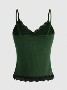 ROMWE Fairycore 女士蕾丝拼布细肩带休闲背心