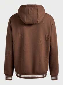 In My Nature Veste décontractée à capuche, zippée, à manches longues, pour homme - Tabac - Voir 2