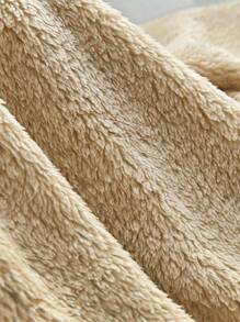 SHEIN 2pcs Tween Boy Loose Fit Fleece Hooded Sweatshirt And Jogger Pants Set - Brown - View 6