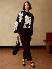 MOTF FLORAL PATTERN SWEATER