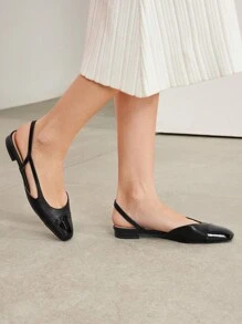 MOTF PREMIUM WOMEN'S COMFORT CONTRAST PANEL FLAT SHOES, FOR NEW YEAR HOLIDAY, SPRING SHOES SPRING BREAK EASTER FOR CHRISTMAS