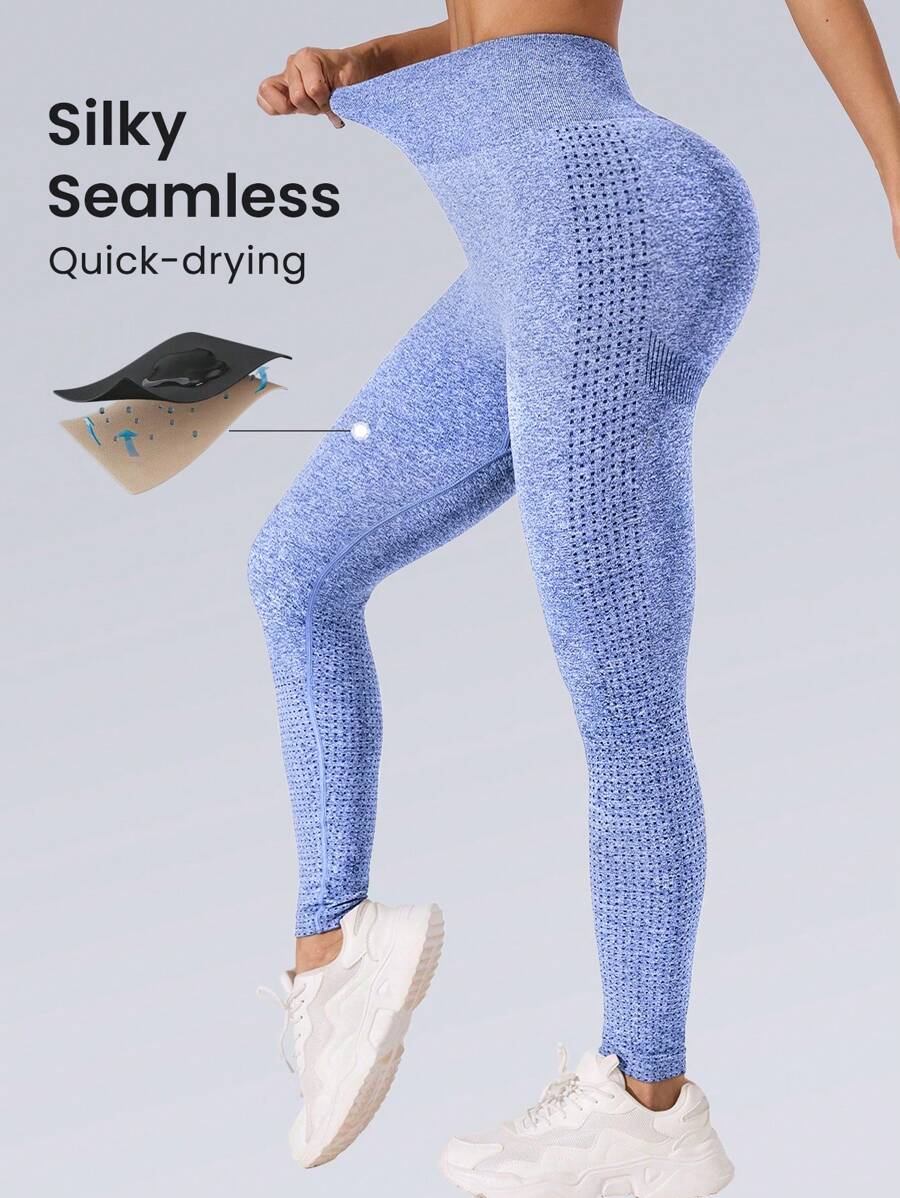 Easithlete 女士高腰修身紧身裤，日常休闲穿着 - 彩色 - 查看 1