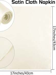 2/4/8/12 chiếc khăn ăn bằng vải satin mềm mịn, khăn ăn vuông 17 x 17 inch khăn trải bàn bằng vải polyester vuông cho nhà hàng tiệc cưới tiệc tối trang trí bàn ngày lễ (màu trắng ngà) làm quà tặng ngày lễ giáng sinh - Màu be - Xem 4