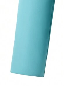 SHEIN Bộ đồ vest nam 2 món/bộ, màu trơn thời trang, áo khoác blazer mềm mại + quần dài họa tiết, bộ đồ dành cho nam. Trang phục công sở thanh lịch, phù hợp cho tiệc sinh nhật, đám cưới, tốt nghiệp, giáng sinh, halloween - Màu xanh Cadet - Xem 4