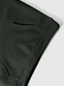 Manfinity Sporsity Sudadera con capucha casual de hombres con estampado de letra