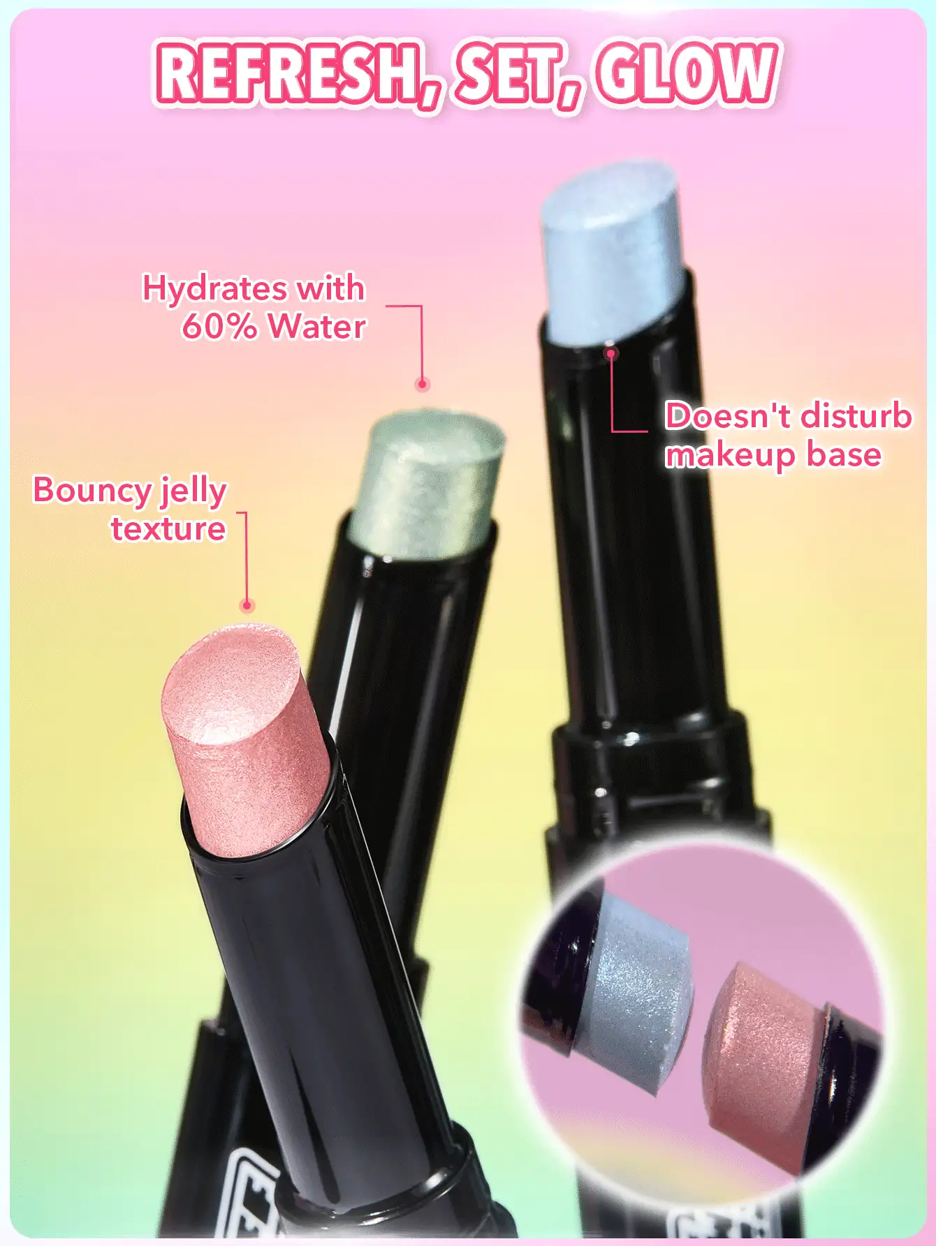 The Powerpuff Girls X SHEGLAM Power-Noia Shimmer Stick-Sugar Highlighter Powder 高光澤效果藍綠色反光光澤多用途螢光筆單色眼影發光臉部彩妝 品牌 美容 化妝 化妝品 適合女性與女孩 完美搭配夏季春季 Y2K 時尚 流行 生日 母親節禮物 假期 派對準備就緒 最佳顏色 - Sugar - 查看 4